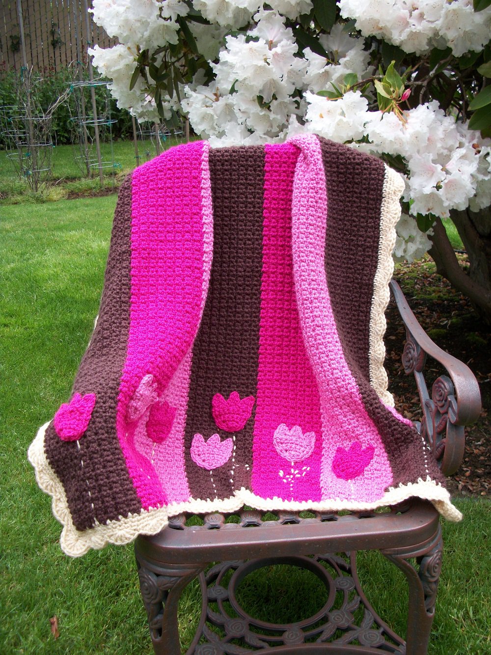 PDF Tulip Baby Blanket Crochet Pattern