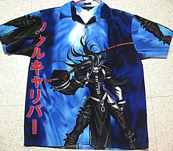 Cool Anime Shirt Men's Medium Blue