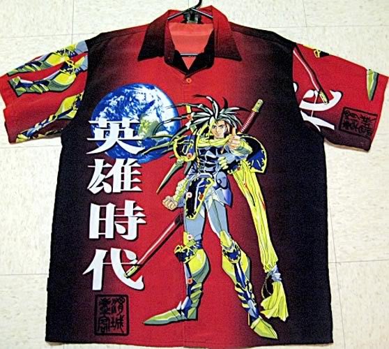 Cool Anime Shirt Men's Large Red