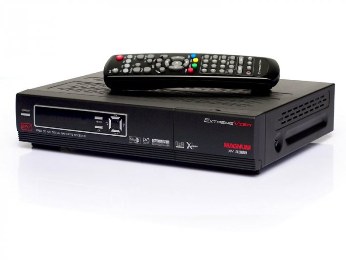 EXTREMEVIEW MAGNUM XV-3300 FTA SATELLITE RECEIVER ! better than viewsat coolsat xtreme ultra pansat