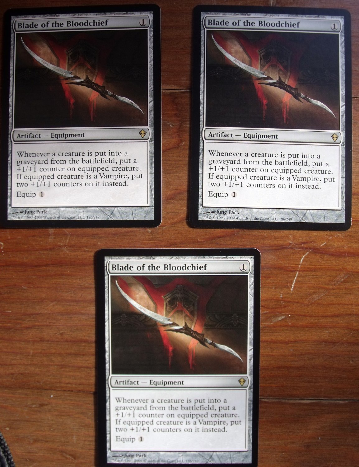 Blade of the Bloodchief x3, Zendikar, NM Magic the Gathering