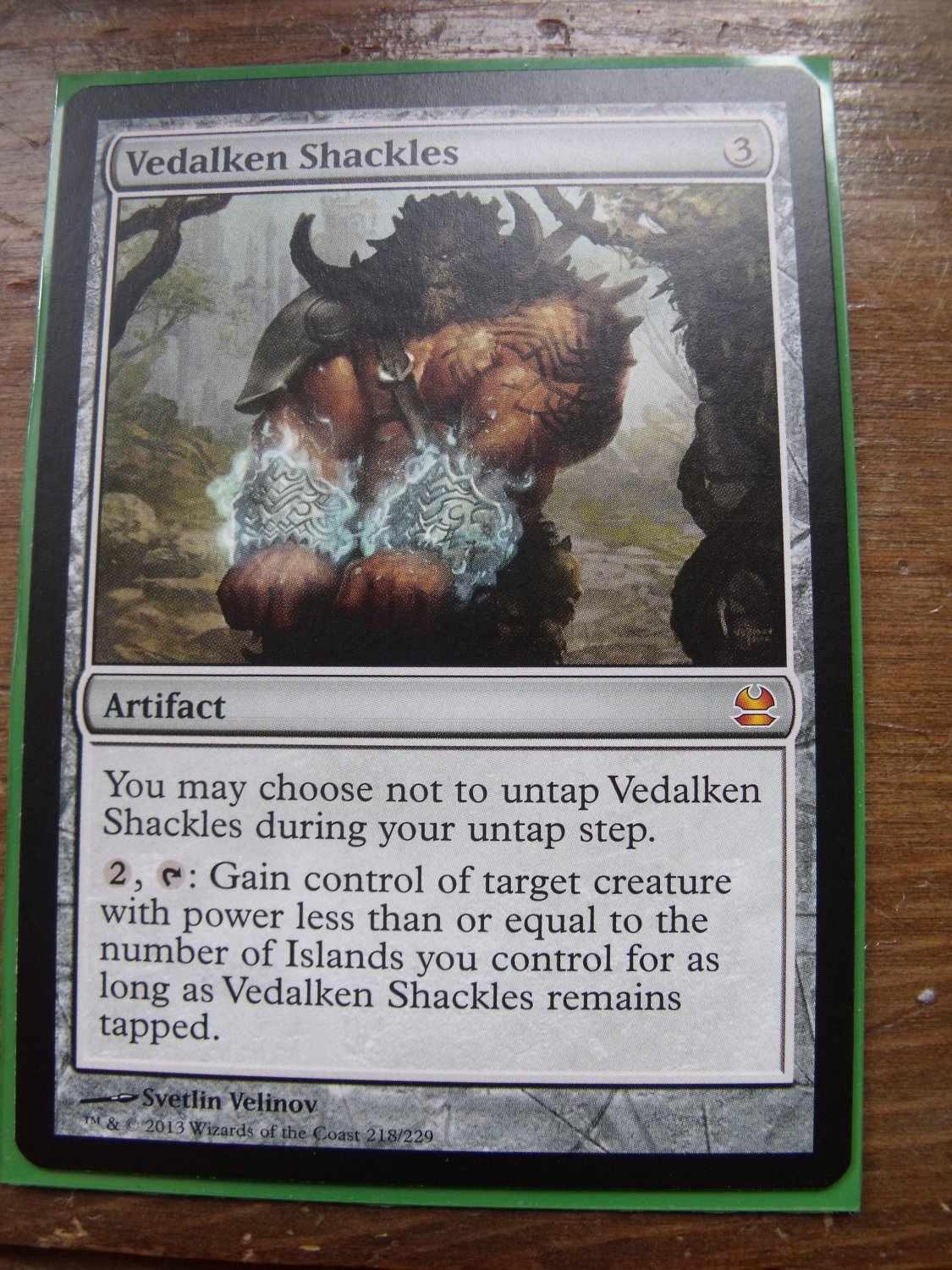 Vedalken Shackles, Modern Masters, NM Magic the Gathering
