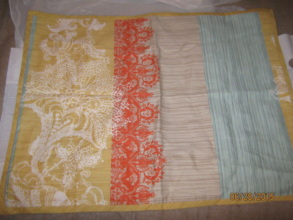 New 1 Ellery Homestyle Multi-Color Pillow Sham 20x26 100% Cotton - Cool Design