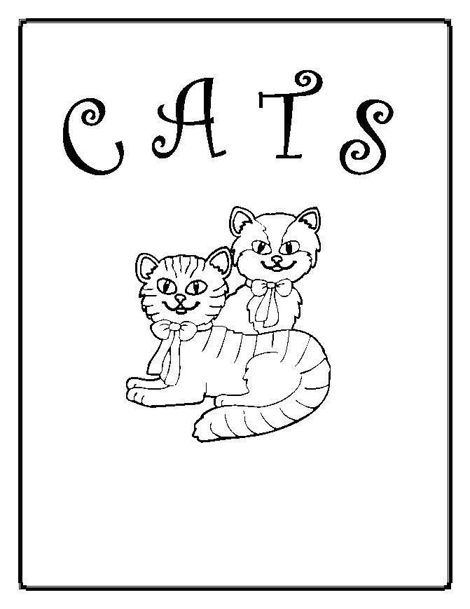 Cats Coloring eBook on CD Printable 146 Pages