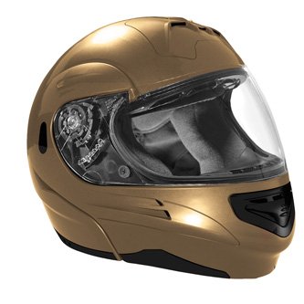 SUMMIT II VEGA FLIP UP MODULAR MOTORCYCLE HELMET GOLD DOT SIZES XS-2X IN STOCK