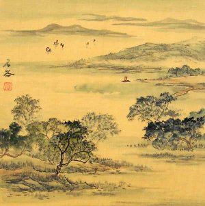 Replica Antique Sansui Painting B01A