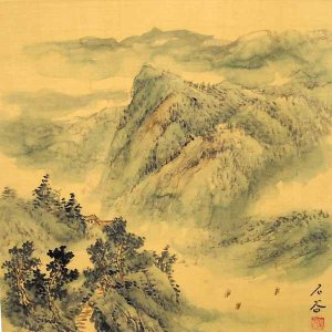 Replica Antique Sansui Painting B49A