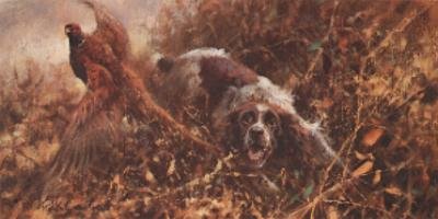 Spaniel and Pheasant