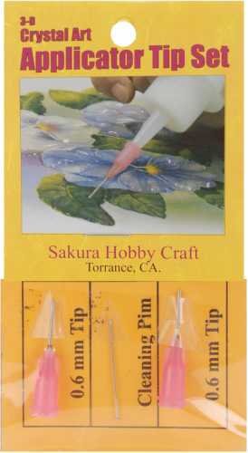 Sakura 3D Crystal Lacquer 6 NEON Color Applicator Pen Set 03005 hobby craft