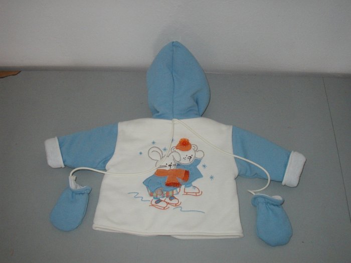 Patineur Jacket with Mittens -Size 6M