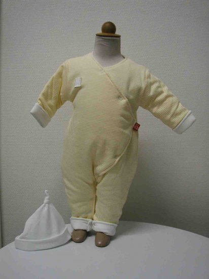 SUCETTE Antimicrobial Cotton Coverall with white cap- 6M, Rose. Imported.