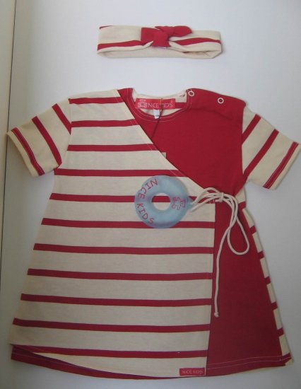 AZUR Wrap Dress- 4T, Imported from France- FREE SHIPPING