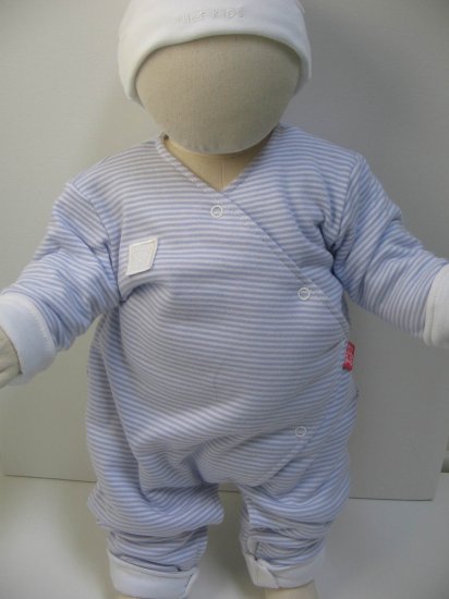 SUCETTE Antimicrobial Cotton Coverall with white cap- 3M, Sky blue. Imported.