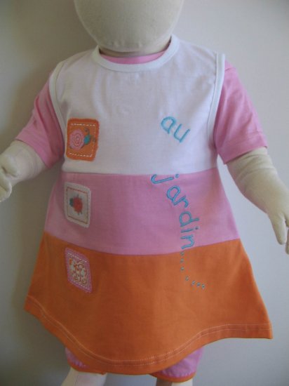 JARDIN Dress- 6M, Imported from France, FREE SHIPPING