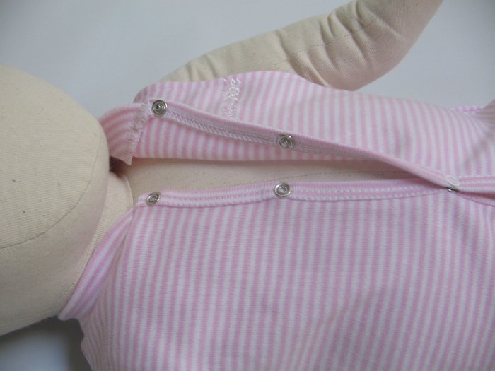 SUCETTE Antimicrobial Cotton No-sleeved Body Suit- 6M, Rose. Imported.