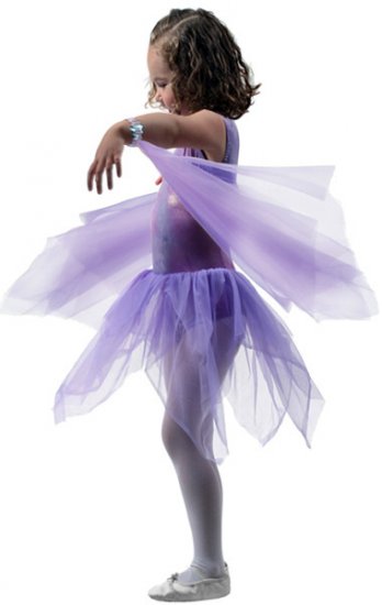 Girls Purple Dance Wrist Scarves