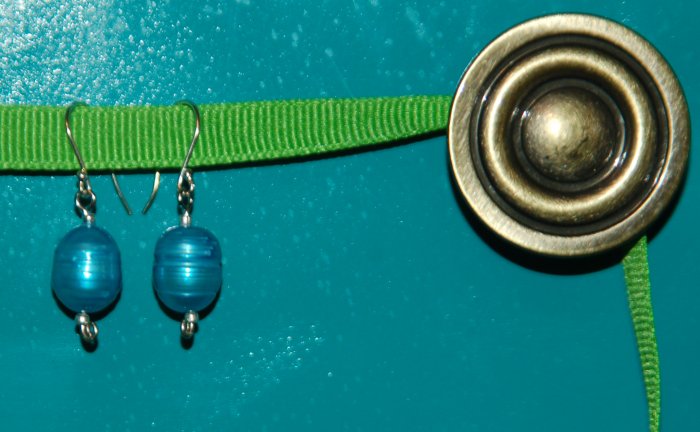 Blue Drop Earrings