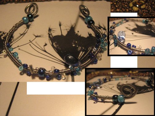 Blue Wire bracelet