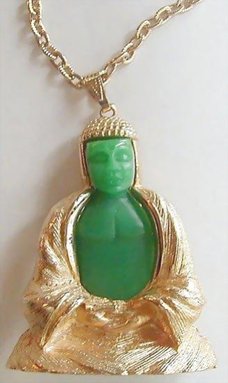 Vintage Buddha Pendant Necklace