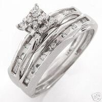 14K Genuine Diamond Engagement Ring