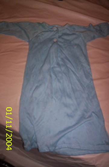 Blue Baby Night Gown Type (Newborn)