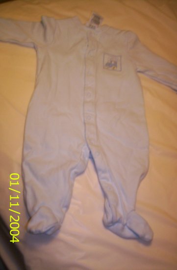 Just one year Blue Baby Boy Pajamas S(0-3M) 8-11 lbs