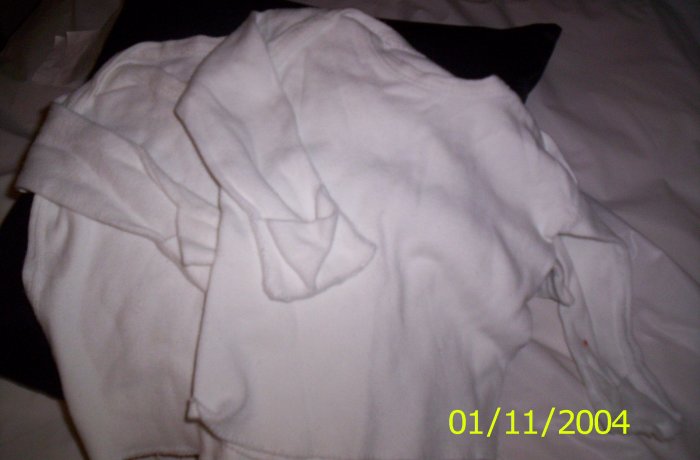2 Longsleeve Undershirts Medium 12-18lbs 100% cotton
