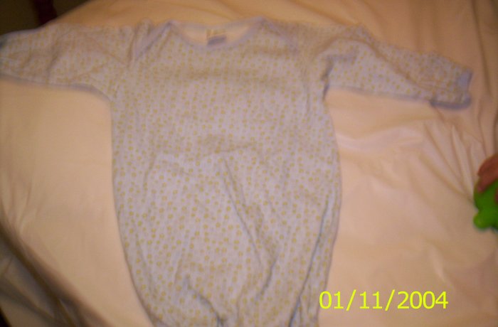 Cutie Pie 6 Months 100% cotton blue night gown pjs