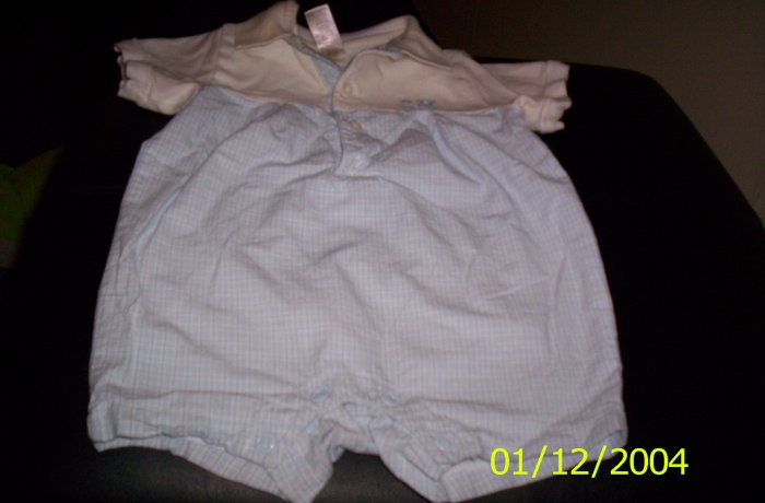 George 3-6 months Outfit Blue and White