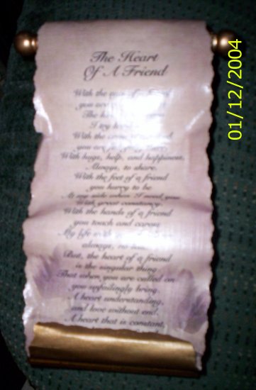 Judith Bond (1998) The Heart of a Friend Plaque