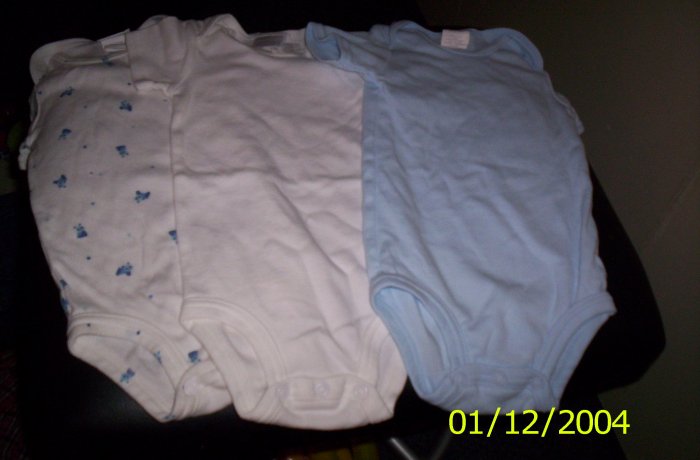 4 baby Connections Onesies 3-6 Months