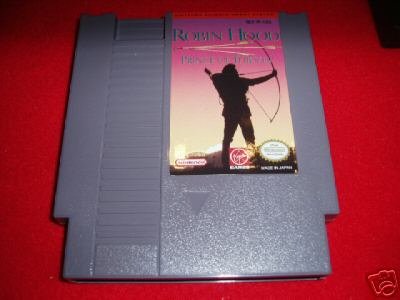 NES GAME Robin Hood Prince of Theives Retro Vintage Rare