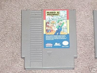 NES Game Mario is Missing Retro Vintage RARE