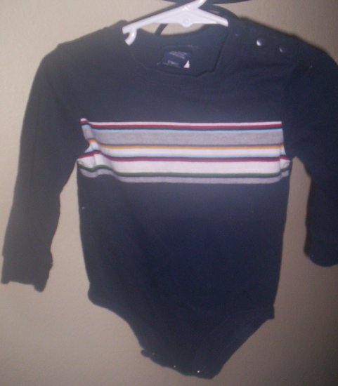 Cherokee Blue Longleeved Shirt Onesie Gently Worn 12 months
