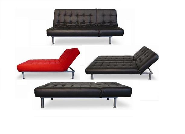 Trio Leather Sofa/Sleeper