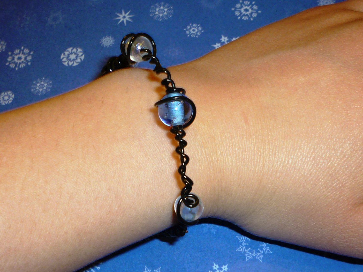 Glass Beads Spiral bracelet