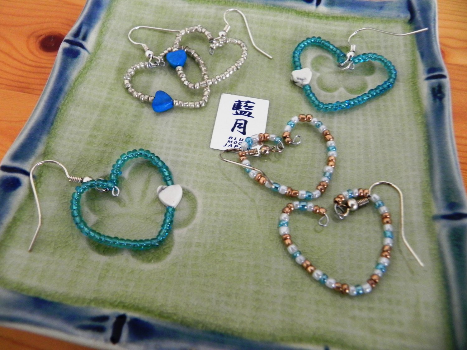 Heart-shaped earrings
