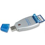 KINGSTON 1GB (SD) SECURE DIGITAL MEMORY CARD AND USB READER