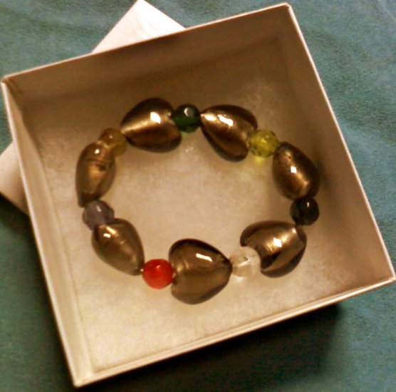 Smokey Topaz Heart Bracelet