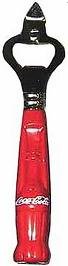 Red Coca-Cola Contour Bottle Opener