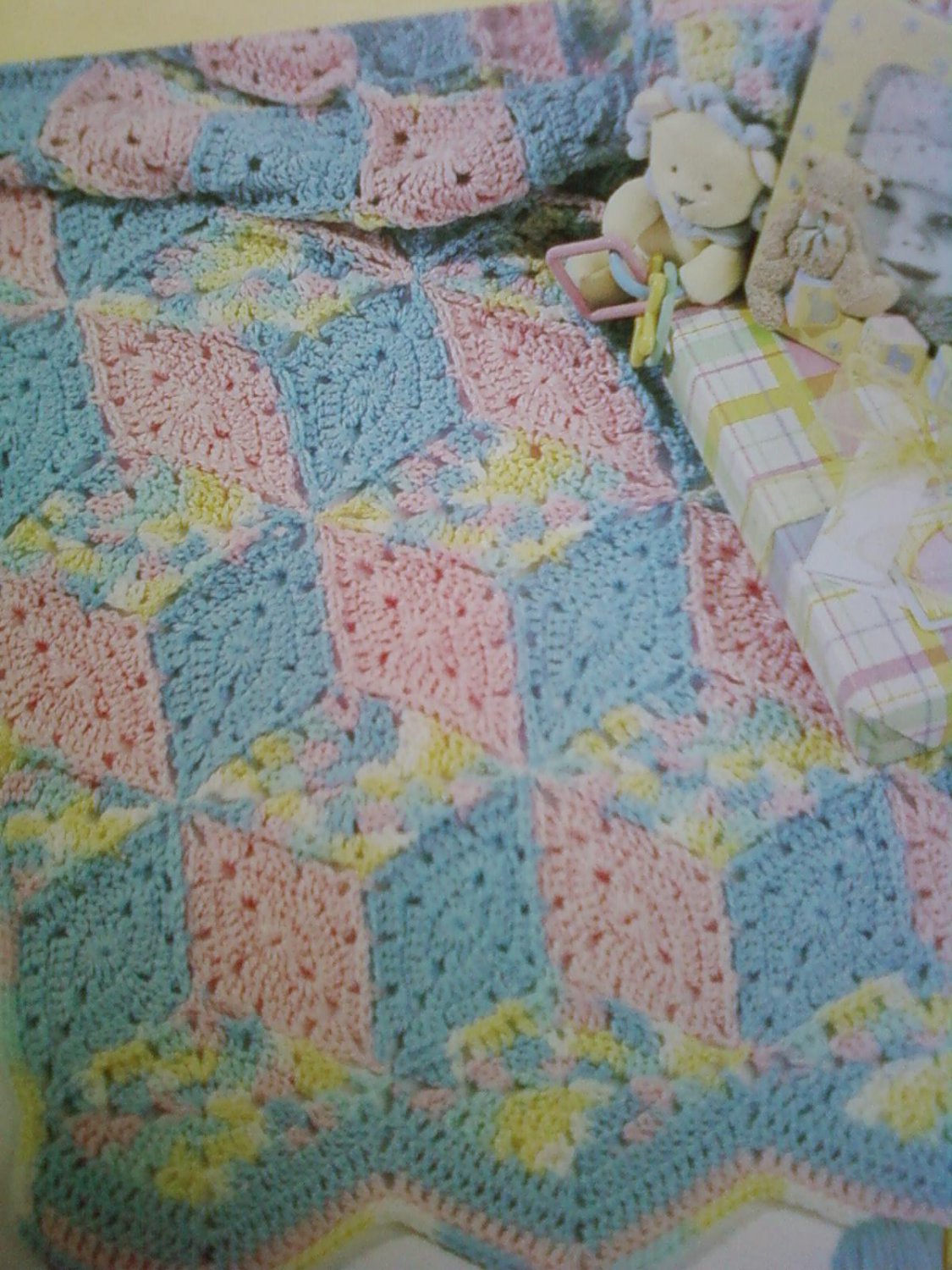 L@@K! *BABY BLOCKS* BLANKET- NEW EASY CROCHET PATTERN