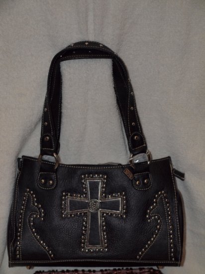 Black hand back with accenting cross