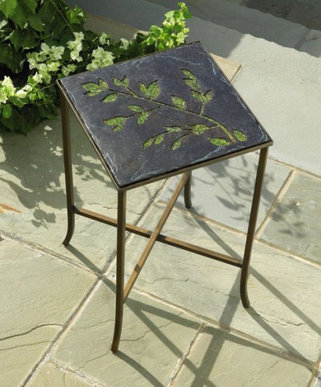 Small Green Leaf Branch Table