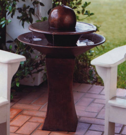 Faux Copper Floor Fountain