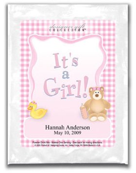 It's A Girl-Gingham-Pink