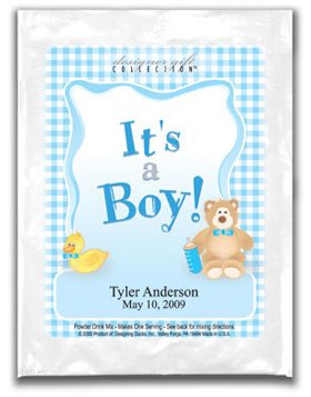 It's A Boy-Gingham-Blue