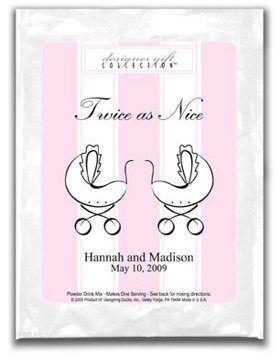 Twice As Nice-Stripes-Pink-Twins