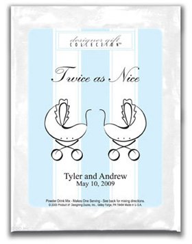 Twice as Nice-Stripes-Blue-Twins