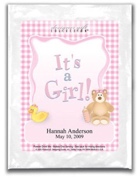 It's A Girl-Gingham-Pink