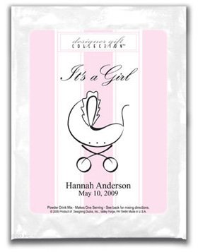 It's A Girl-Stripes-Pink-Carriage